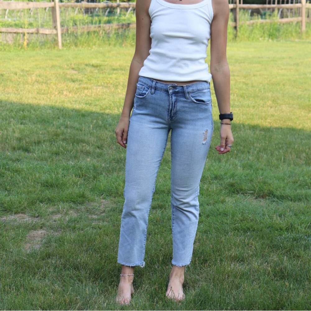 Kensie Blue Ankle Cropped Jeans